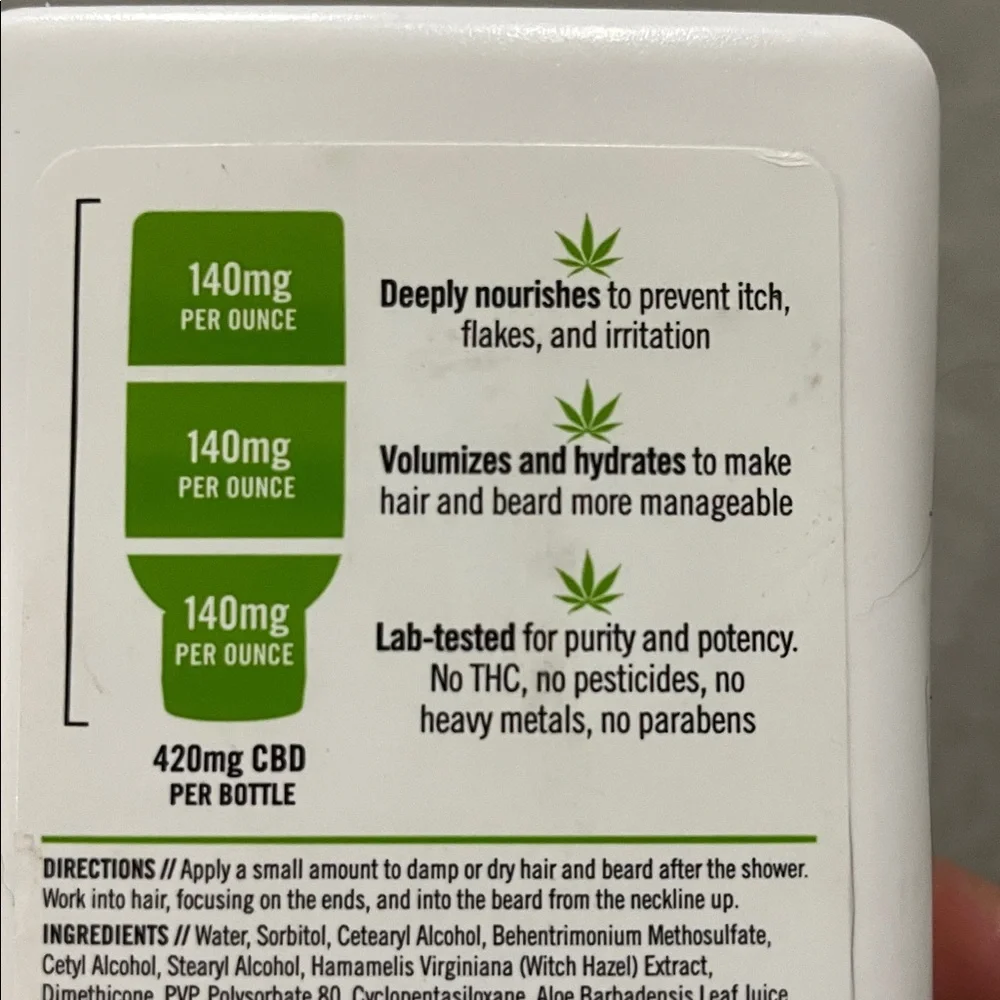 BILLY JEALOUSY by Billy Jealousy USA BEARD CONTROL LEAVE-IN CONDITIONER 3 oz